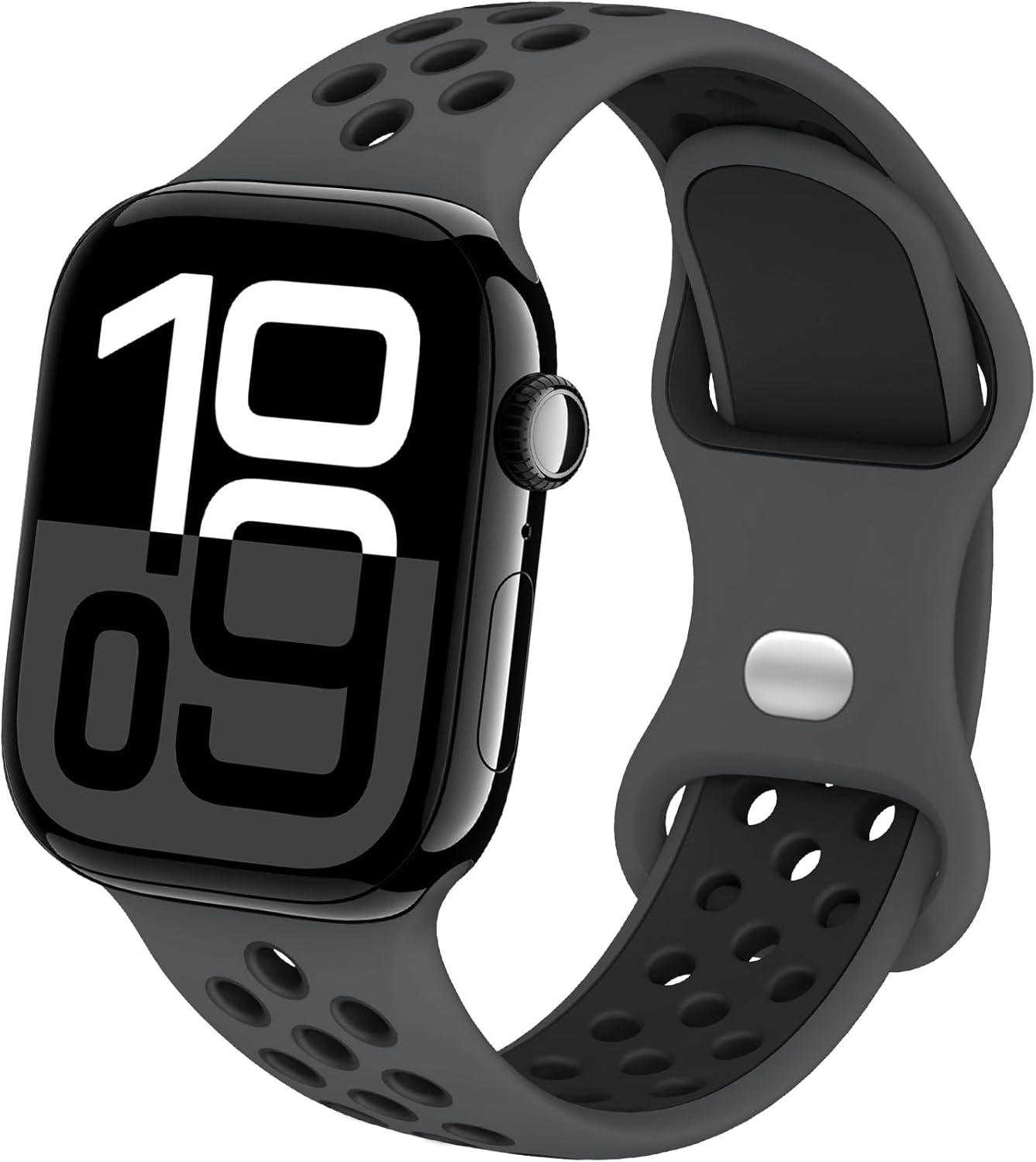 Silicone Straps Compatible with Apple Watch Strap 44 mm 40 mm 46 mm 45 mm 42 mm 41 mm 38 mm 49 mm, Silicone