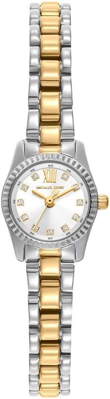 Michael Kors Orologio Lexington da donna, movimento al quarzo a tre lancette da 19 mm con cinturino in acciaio inossidabile o in pelle