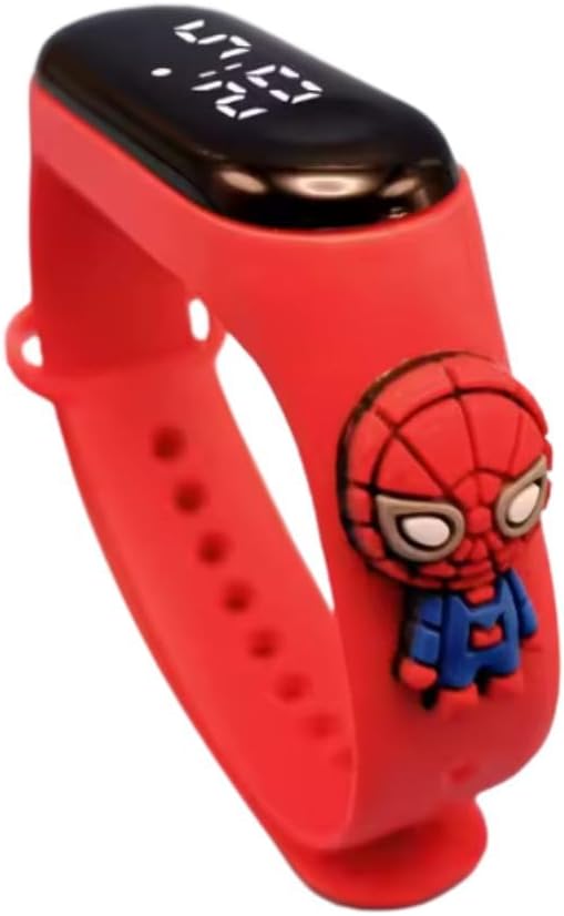 Kids Cartoon Silicone Band Digital Sports Watch Birthday Gift Strap Compatible with My Band