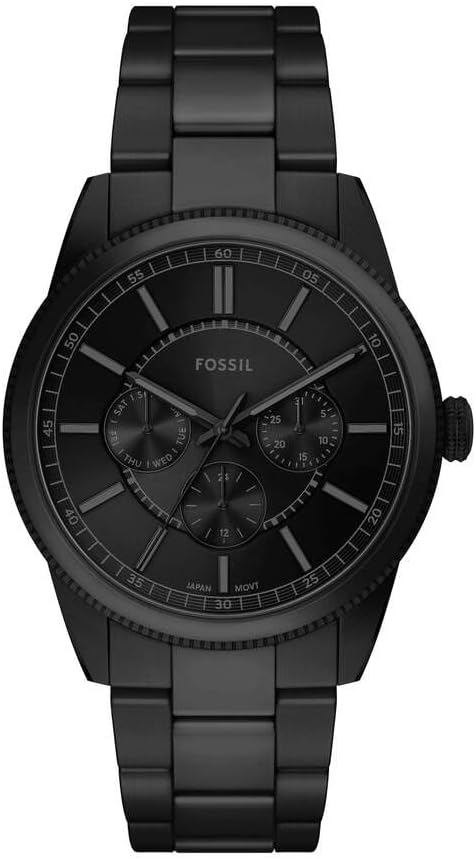 Fossil Pearson Men's Watch, Multifunction Quartz Movement with Stainless Steel or Leather Strap