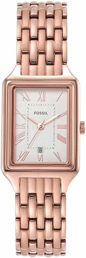 Fossil Raquel Watch for Women, Quartz Three Hand Movement with Stainless Steel Strap