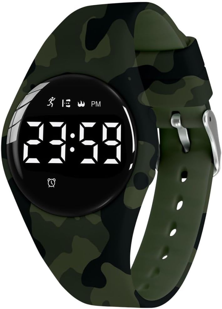 BEN NEVIS Children's Watch, Digital Sports Wrist Watch with Alarm Clock, Calories, Pedometer, SOS, Birthday Gift for Boys and Girls 6-15 Years