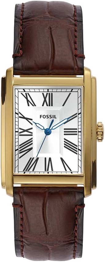 FOSSIL Orologio Carraway da uomo, Movimento al quarzo a tre lancette con cinturino in pelle o acciaio inossidabile