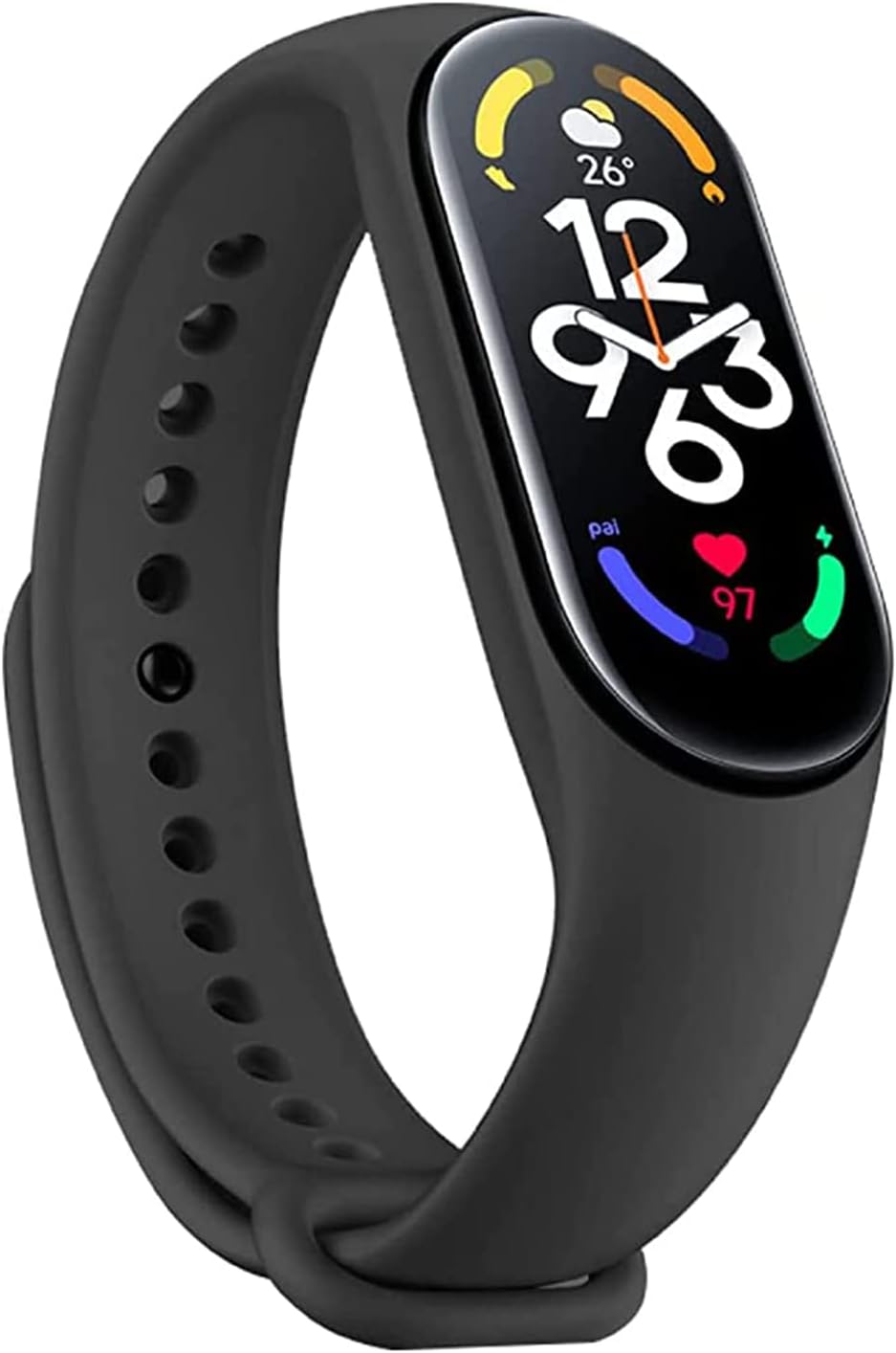 Xiaomi Mi Smart Band 7 Fitness Activity Tracker, 1.62 Inch AMOLED Screen, Sleep Onitorage, Heart Rate, SPO2, VO2max, Pedometer, 5 ATM, 14 Day Battery Life, Mi Fit App, Black