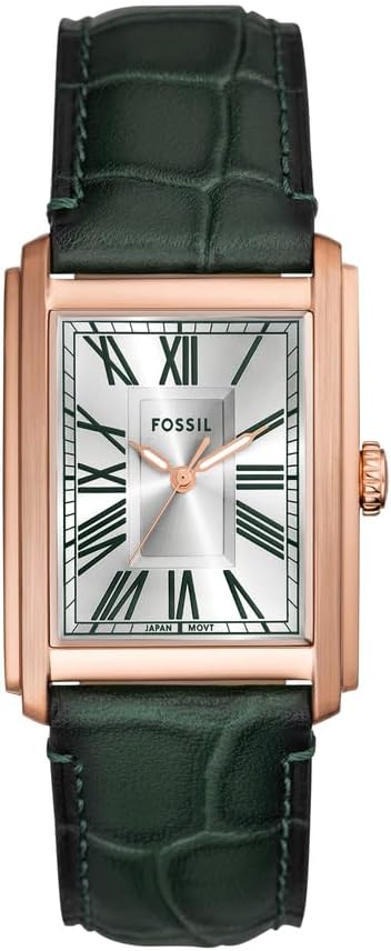 FOSSIL Orologio Carraway da uomo, Movimento al quarzo a tre lancette con cinturino in pelle o acciaio inossidabile