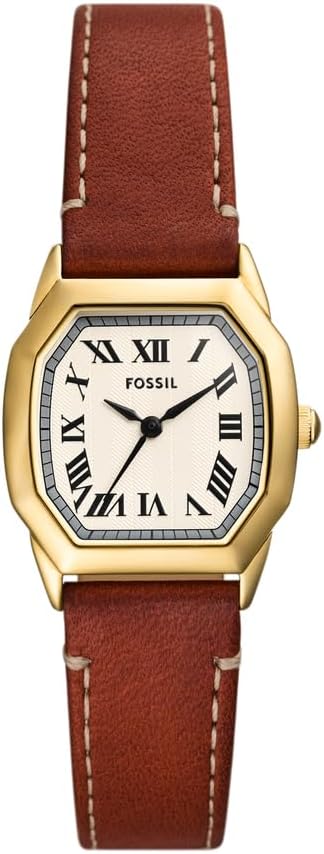 Fossil Harlow Watch for Women, Quartz Three Hand Movement with Stainless Steel or Leather Strap