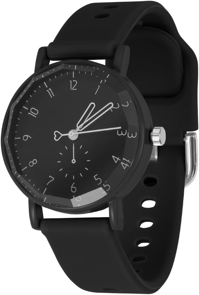 OFFCUP Women's Watch, Analogue Quartz Watch, Women's Wrist Watch with Silicone Strap, Sports Casual or Sports Activities, Three Hand Movement, 29.5 mm Case