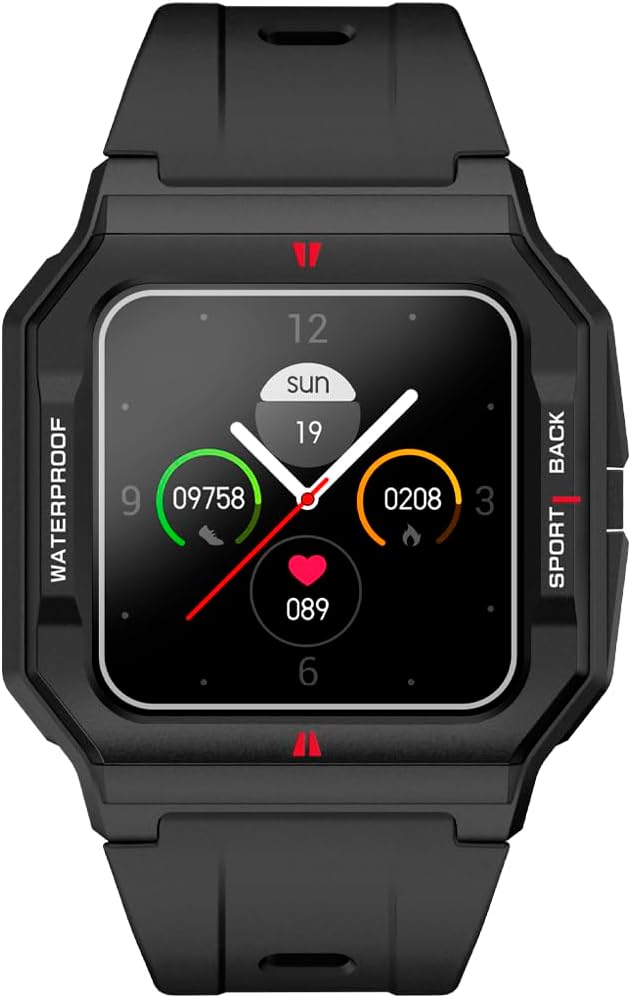 Radiant - L.A. Collection Smart Watch with Heart Rate Monitor, Blood Pressure Monitor, Sleep Monitor and Digital Activity Function, Compatible with Android iOS.