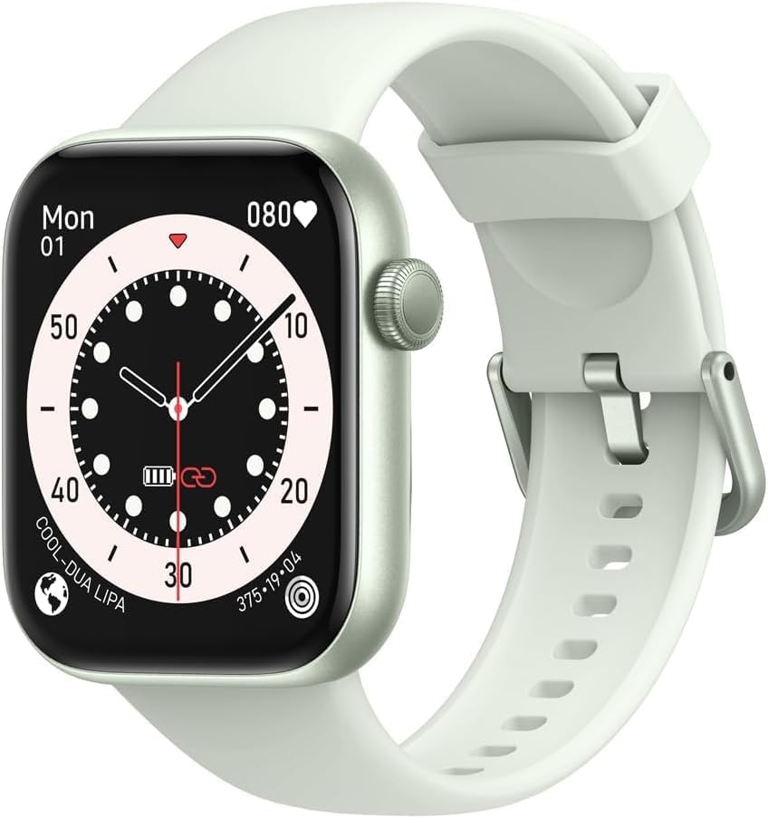 AcclaFit Smartwatch for Men and Women, 1.85 Inches Full Touch Screen Smartwatch with Call/Answer, Fitness Tracker with Blood Pressure and Sleep Monitor, 140+ Sport Step Counter for Android iOS