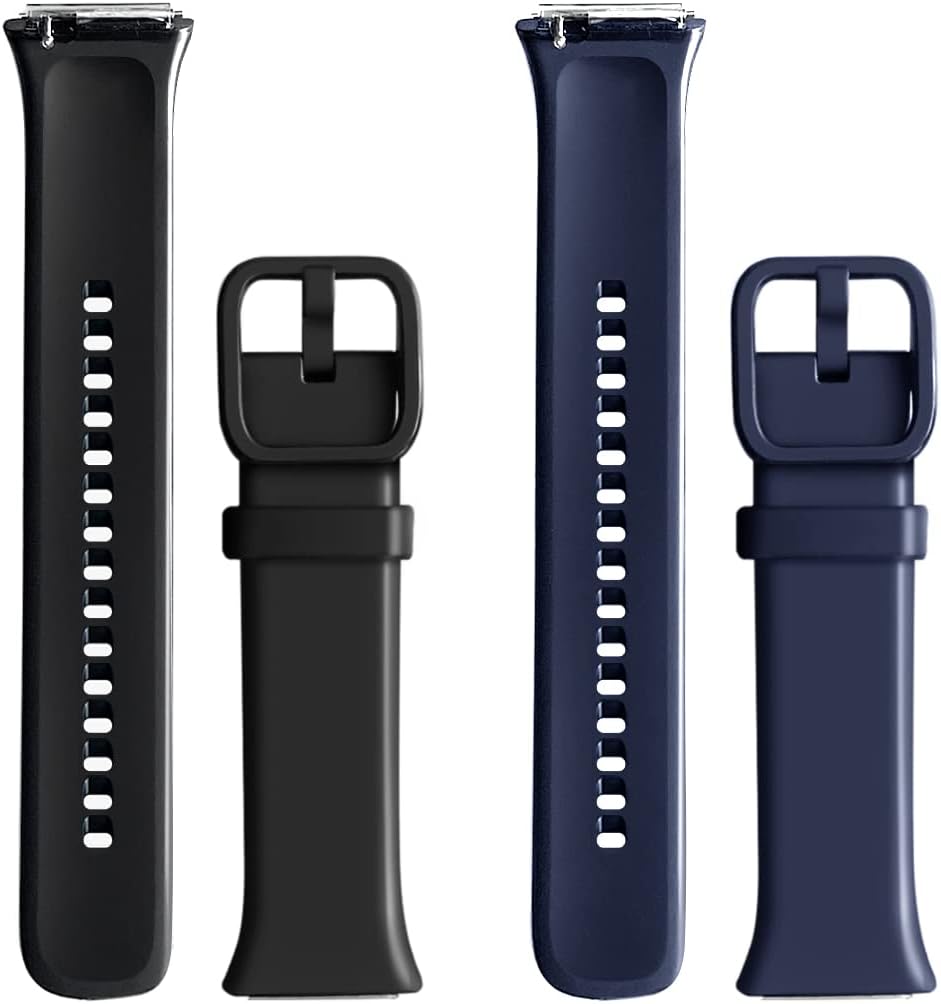 WalkerFit 2 Pack Compatible with Molocy Q23 Watch, Jugeman 4.3 cm Q23 Sport Band 42 mm, Soft Silicone Replacement Strap Compatible with Aries A1 Woman Men