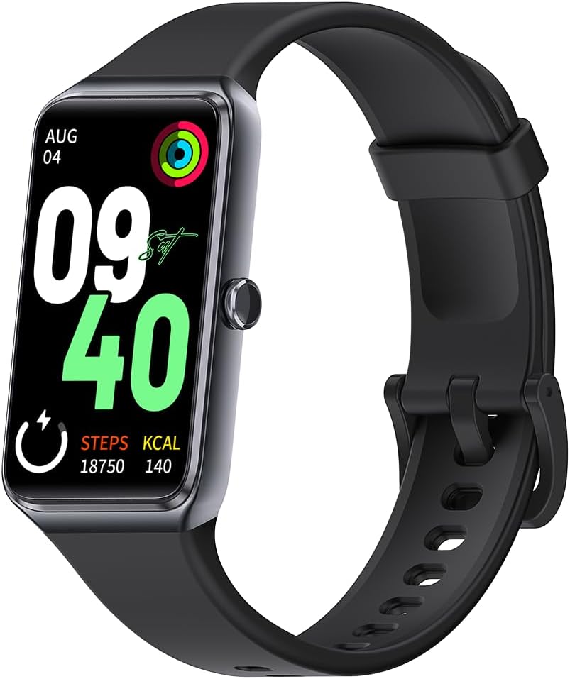 Men's Smartwatch Watch, 1.47 Inch Display Fitness Tracker, Blood Pressure Smartwatch, Pedometer Wrist Monitor, Heart Rate Monitor, Smart Band Compatible with Android and iOS (Black)