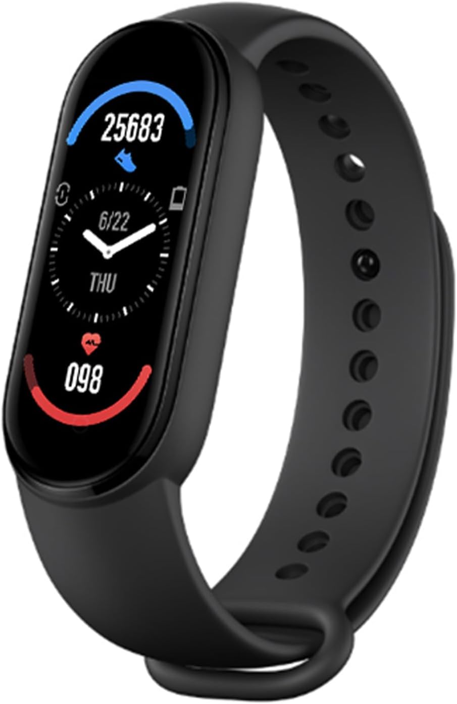 M6 Fitness Tracker Smart Watch with Heart Rate Monitor Sleep Monitor 0.96 Inch Color Display IP67 Waterproof Sports Bracelet