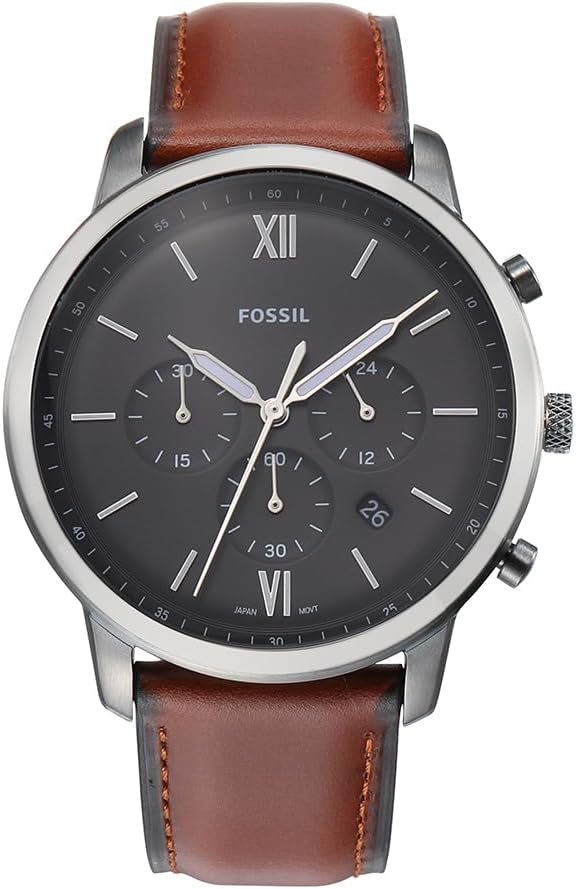 Fossil Neutra Men's Chronograph Quartz Watch with Leather Strap