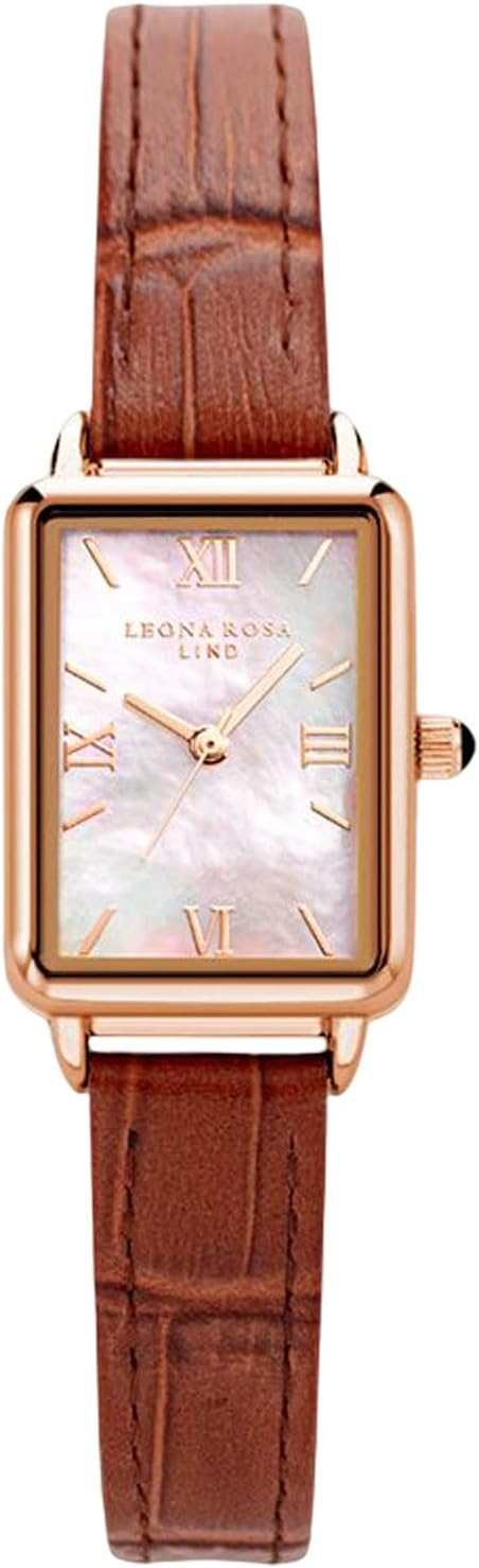 RORIOS Women's Analogue Quartz Watch with Rectangular Case Waterproof Wristwatch for Women