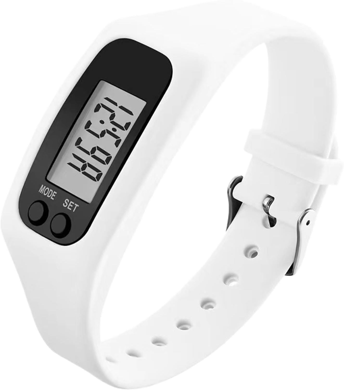 Orologio con contapassi, leggero, display LCD, orologio con contapassi, per camminare, correre, jogging, escursionismo, allenamento, palestra, viaggi, pendolari, parco, fine settimana, unisex