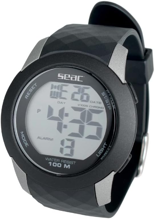 SEAC Chronos Unisex Adult Digital Water Resistant Watch 100 m