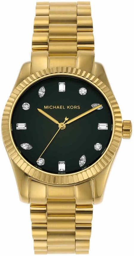Michael Kors Orologio Lexington da donna, movimento al quarzo a tre lancette da 38 mm con cinturino in acciaio inossidabile o in pelle