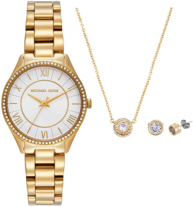 Michael Kors Orologio Lauryn da donna, movimento al quarzo a tre lancette con cinturino in acciaio inossidabile o in pelle