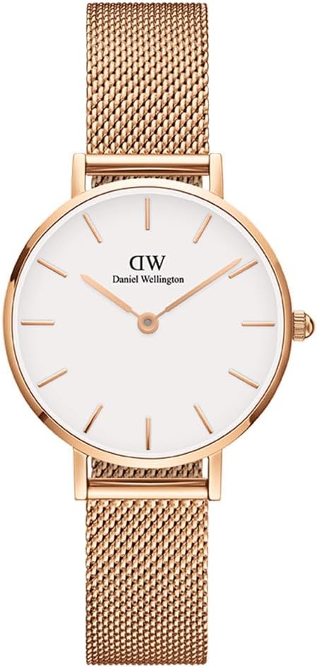 Daniel Wellington Petite Melrose, Rose Gold Watch, 28mm, Mesh, for Women