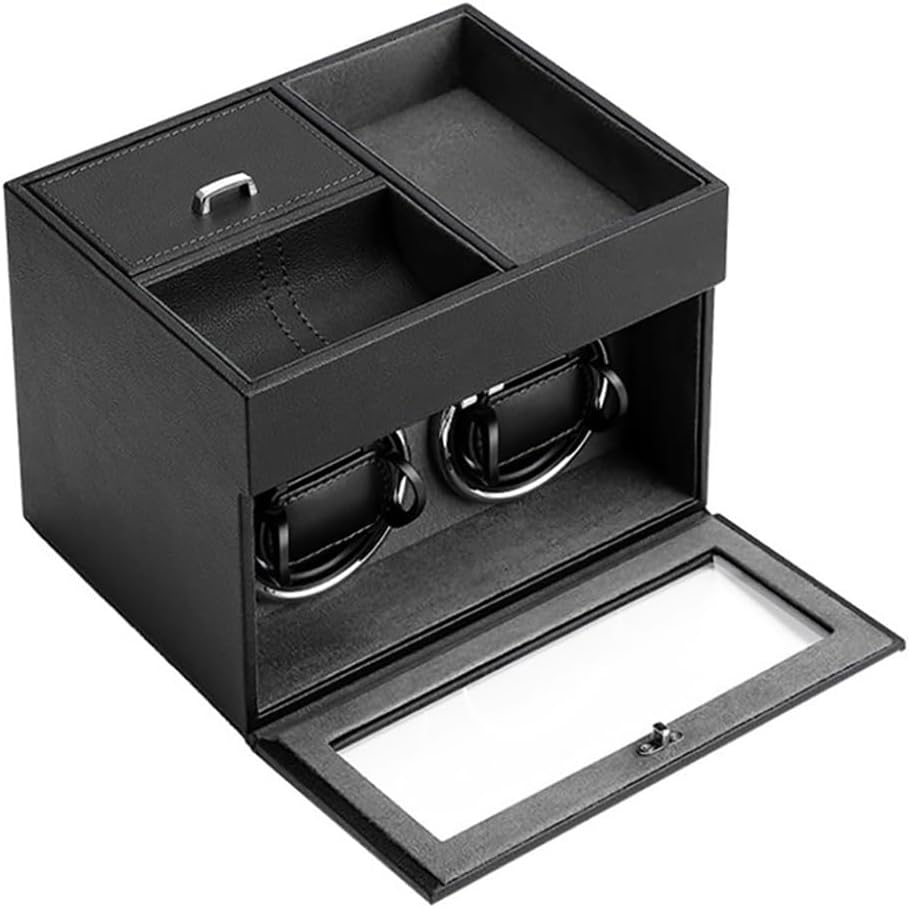 Automatic Watch Winder, Automatic Watch Winder, PU Leather Watch Box, Suitable for All Types of Watches, Used for Watch Display, Storage, Modern