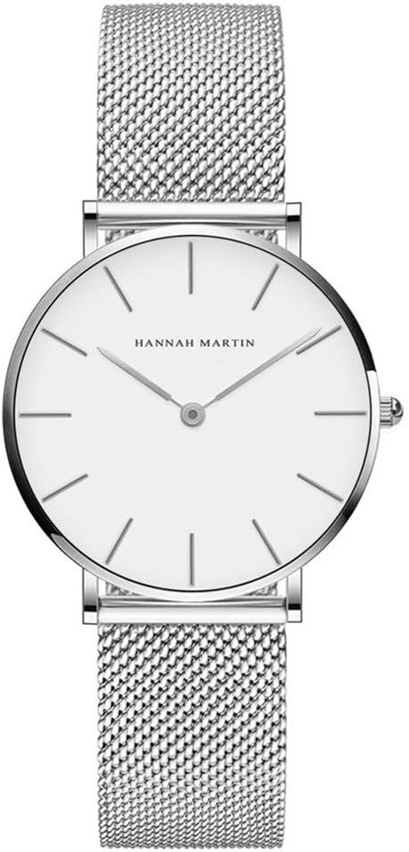 HANNAH MARTIN Women's Ultra-Thin Quartz Stainless Steel Wrist Watch