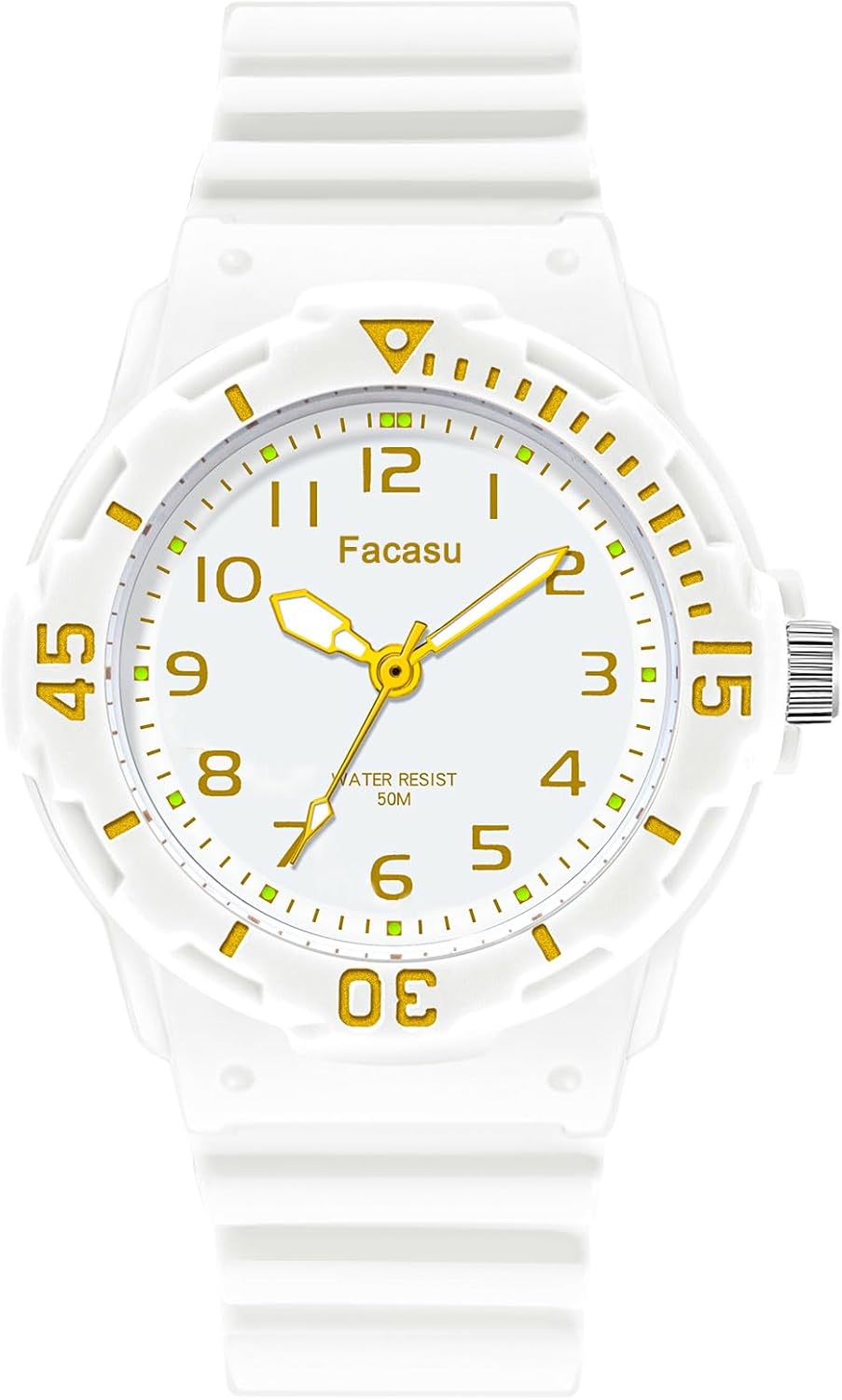 Analogue Watch Children Boys Girls, Waterproof Quartz Watch Up to 50 m, Soft Strap Watch, Easy to Read Learn the Time Children from 4 to 12 Years