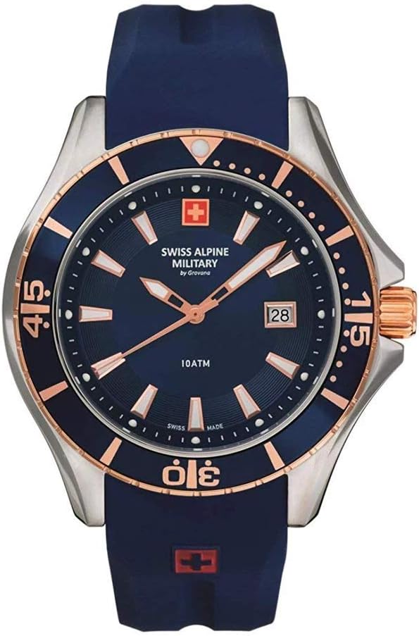 Swiss Alpine Military Men's Analogue Quartz Watch 7040 Silicone
