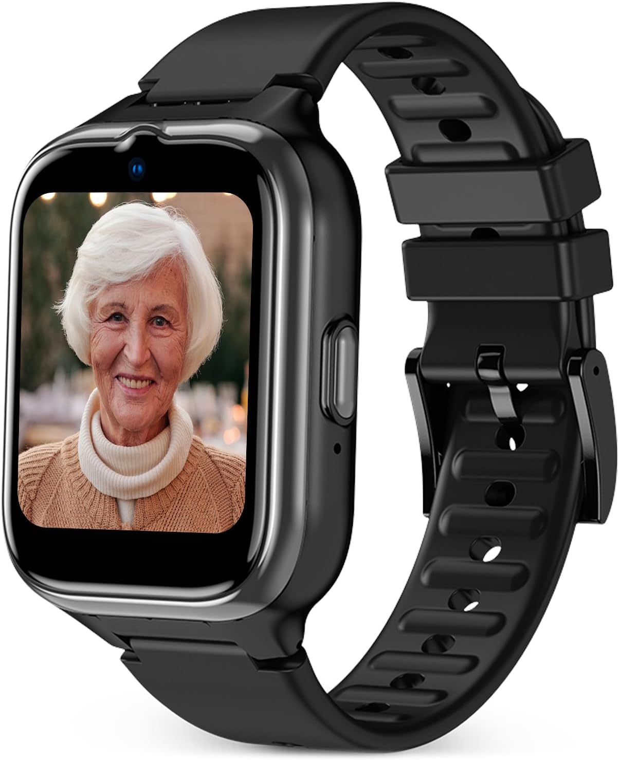 SPC SMARTEE 4G Senior - Smart Watch for Elderly with Large Letters, SOS Button, GPS and Safety Perimeter, Calls/Video Calls, Heart Rate and Management in SPC Smart Clan App