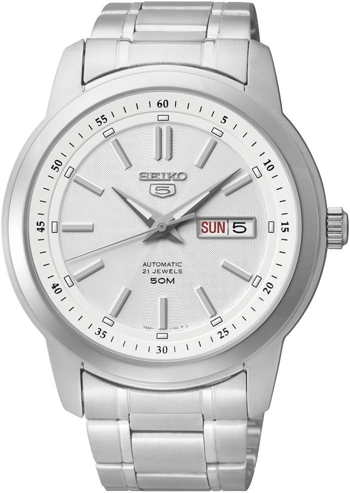 Seiko SNKM83K1 Men's Automatic Analogue Watch with Stainless Steel Strap