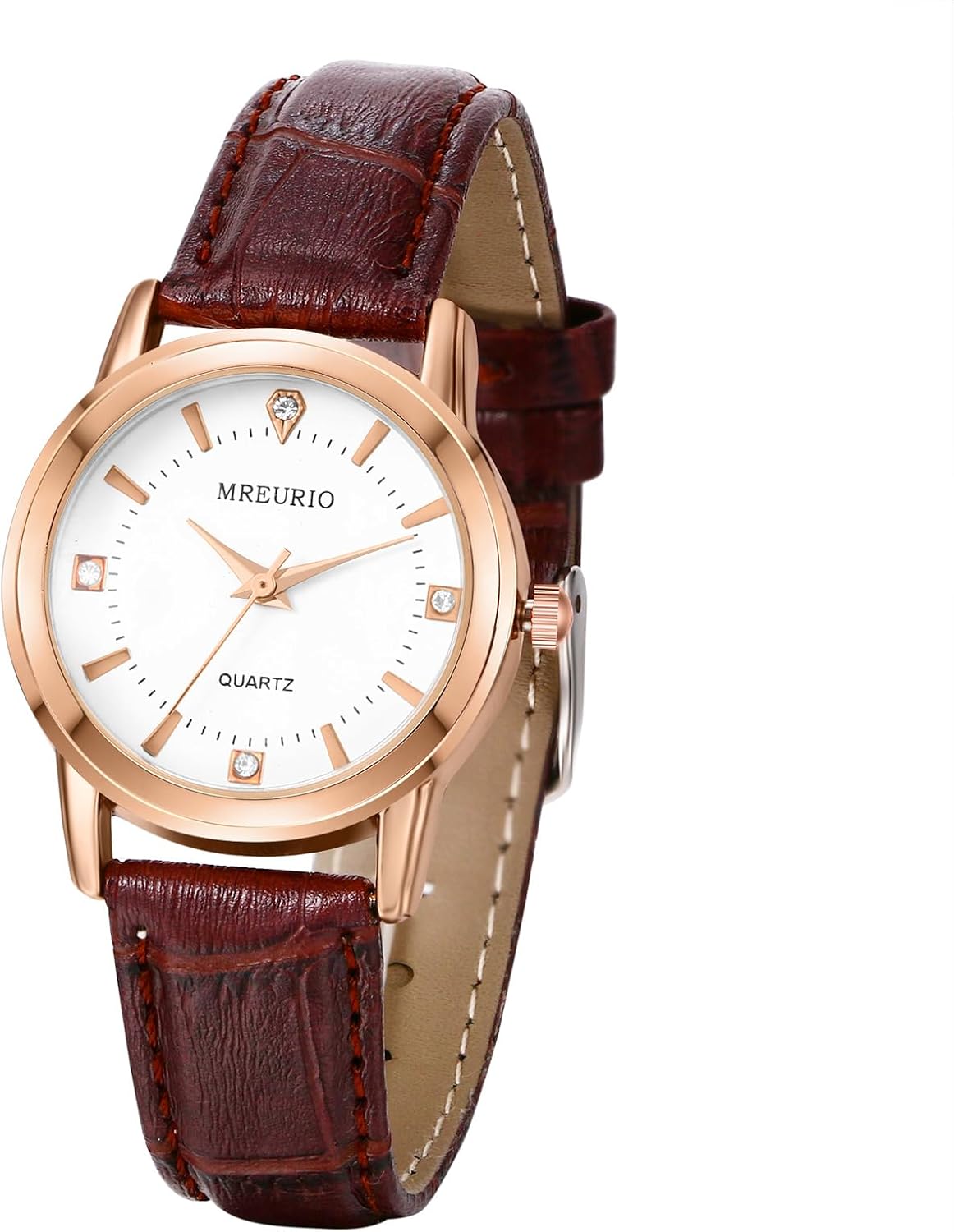 JewelryWe Women Analog Quartz Classic Business Casual Watch with Leather Strap