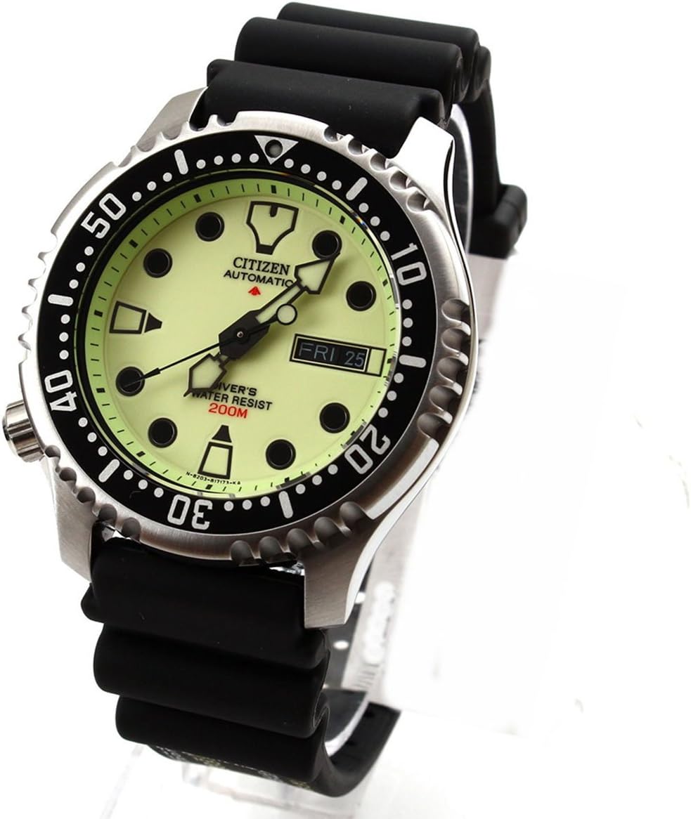 Citizen NY0040-09W Men's Automatic Analogue Watch with Polyurethane Strap, Silver Tone, sport