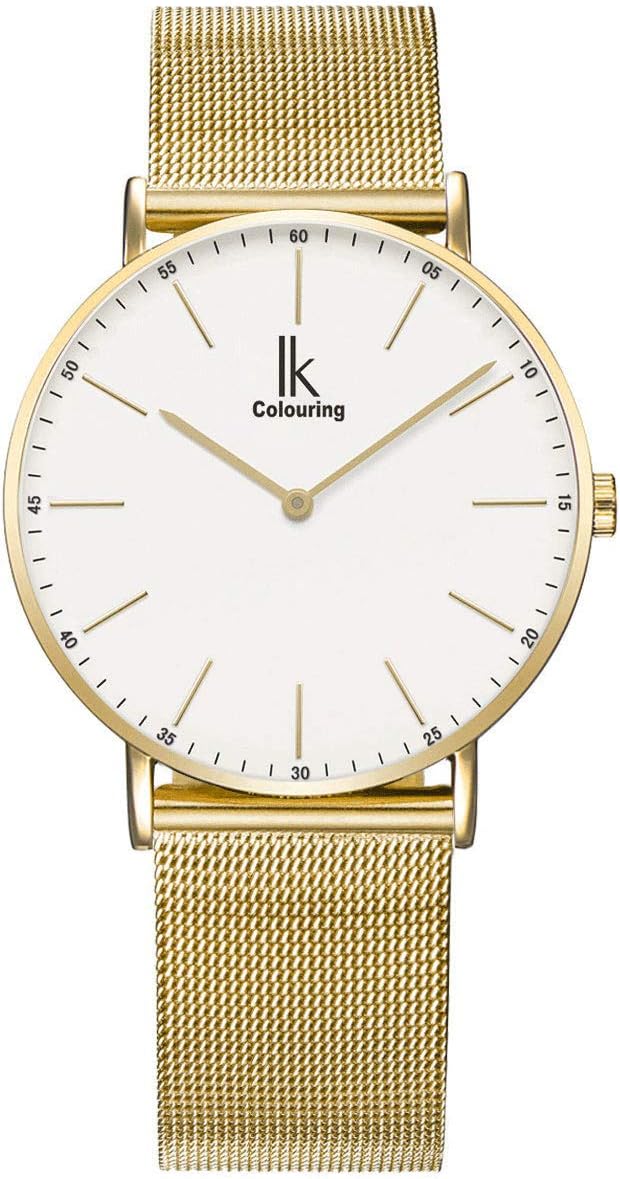 Alienwork IK Slim Ø36 mm Ultra-Thin Mesh Strap Men's and Women's Watch