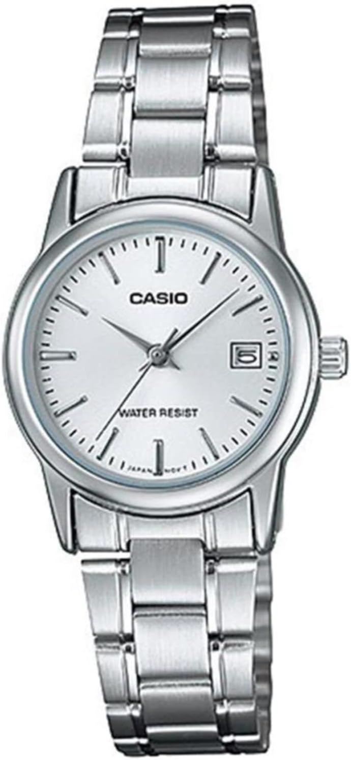 Casio Collection LTP-V002D-7AUDF Women's Watch, Silver, Bracelet