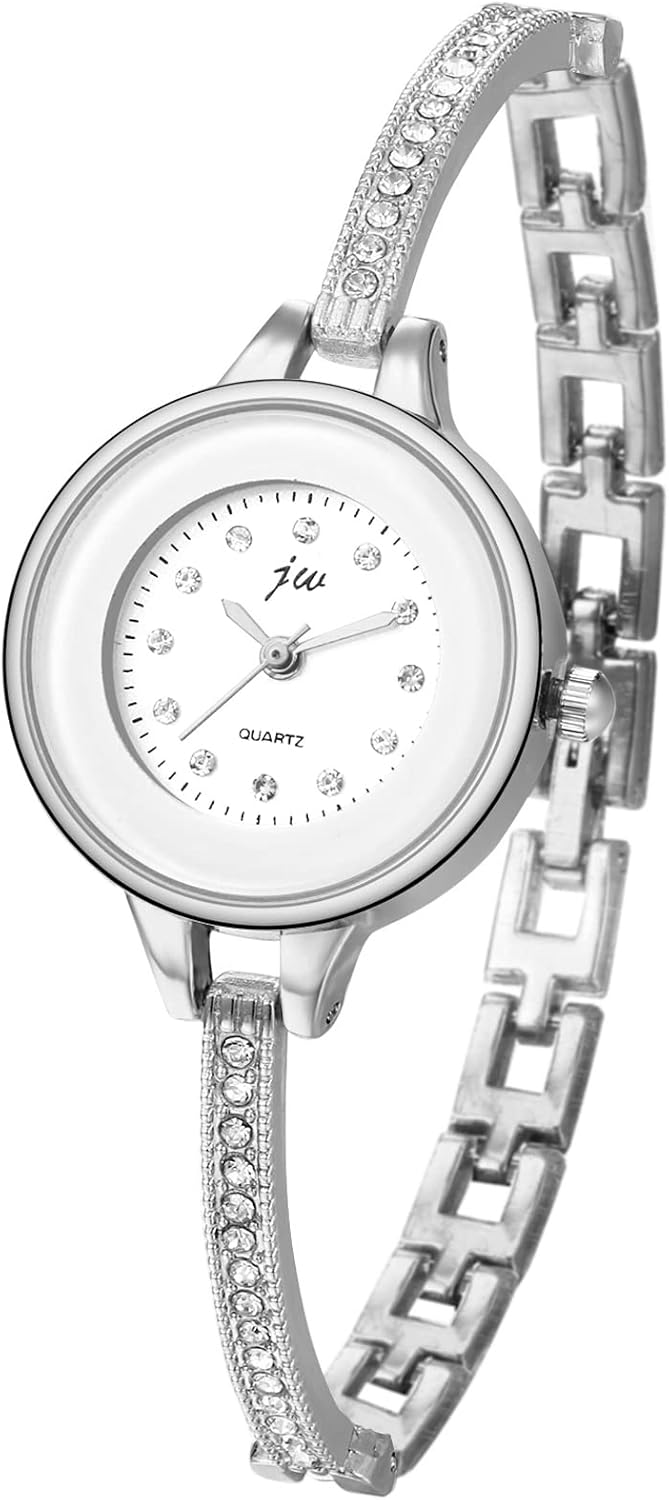 JewelryWe Ladies Watches Shiny Rhinestone Wrist Watch Small Ball Delicada Fashion Gift