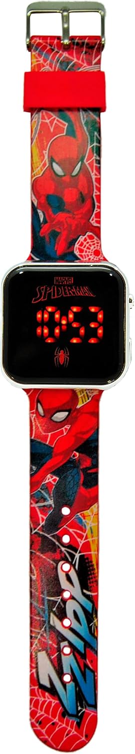MARVEL Kids Euroswan LED Watch Spiderman SPD4800