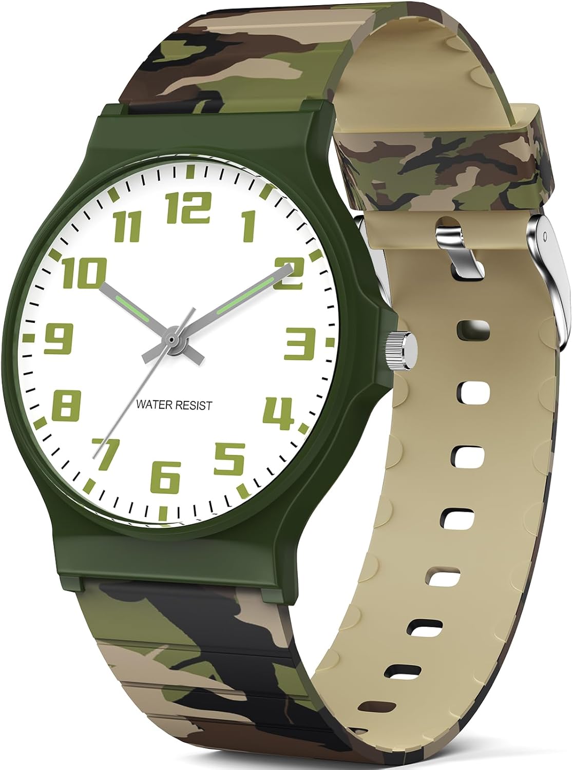 Kids Analogue Watch, 30M Waterproof Sports Watch with Thin Dial Soft Strap Easy to Read for 5-15 Years Old Kids Birthday Gift