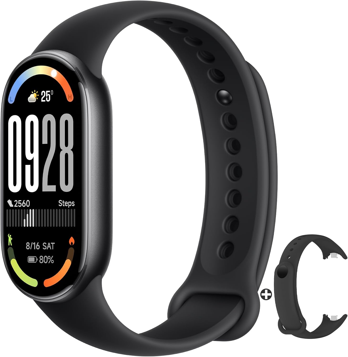 Xiaomi Smart Band 10 (2025) - Mi Smartwatch, 1.72 inch AMOLED Screen, 21 Days Autonomy, 150+ Sports Modes, Heart Rate Monitor, HyperOS 2, 5ATM Free Strap
