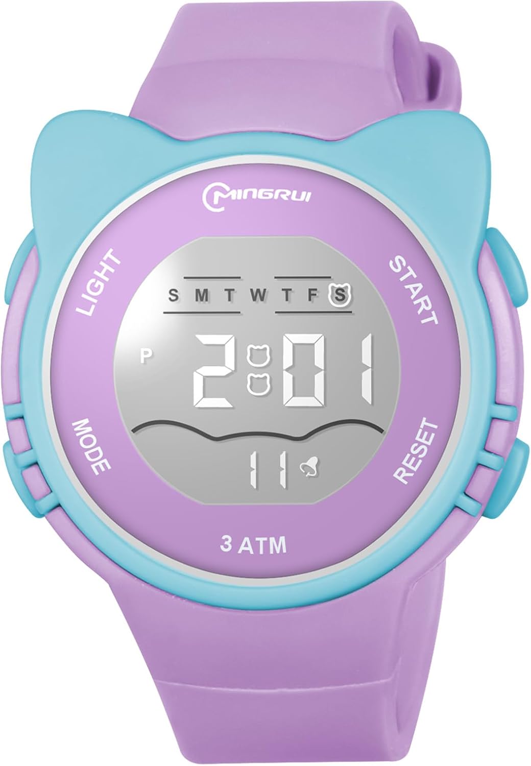 OFFCUP Orologio Digitale per Bambini, Orologio da Polso per Ragazzi e Ragazze, Orologio Sportivo a CartoniImpermeabile, Orologio Bambina con Sveglia Data Cronometro LED