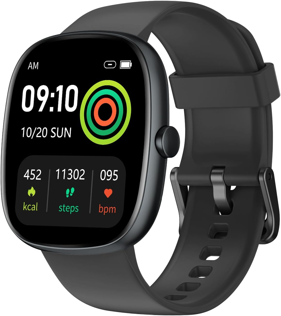 Orologio Smartwatch Sportivo Uomo Donna con Chiamate Bluetooth, Cardiofrequenzimetro da Polso, Saturimetro, Contapassi, IP68, Compatibile Android iOS