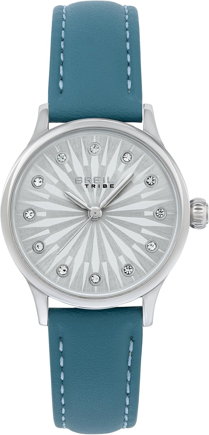 Breil, Melodie Solo Tempo Collection, Women's Watch, Case and Bracelet in Polished Steel, Dial with Crystals, Water Resistant to 50 m, Quartz Movement, Practical Closure with Buttons