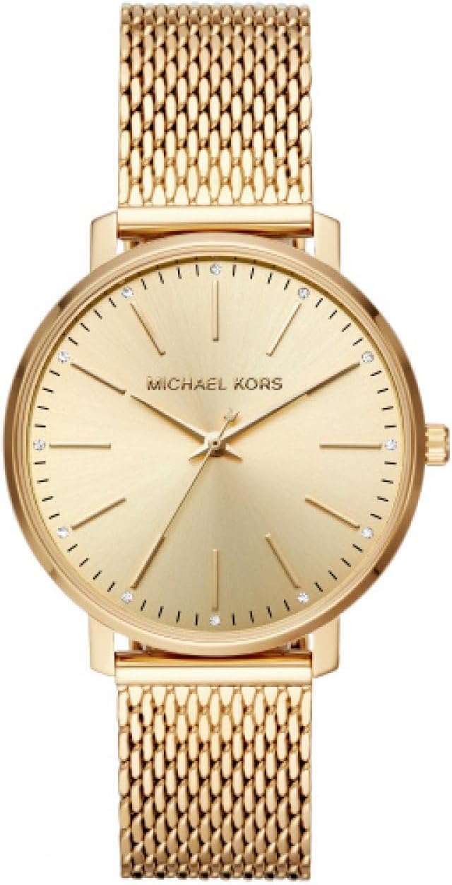 Michael Kors Donna Orologio Pyper, movimento al quarzo a tre lancette con cinturino in acciaio inox o in lega