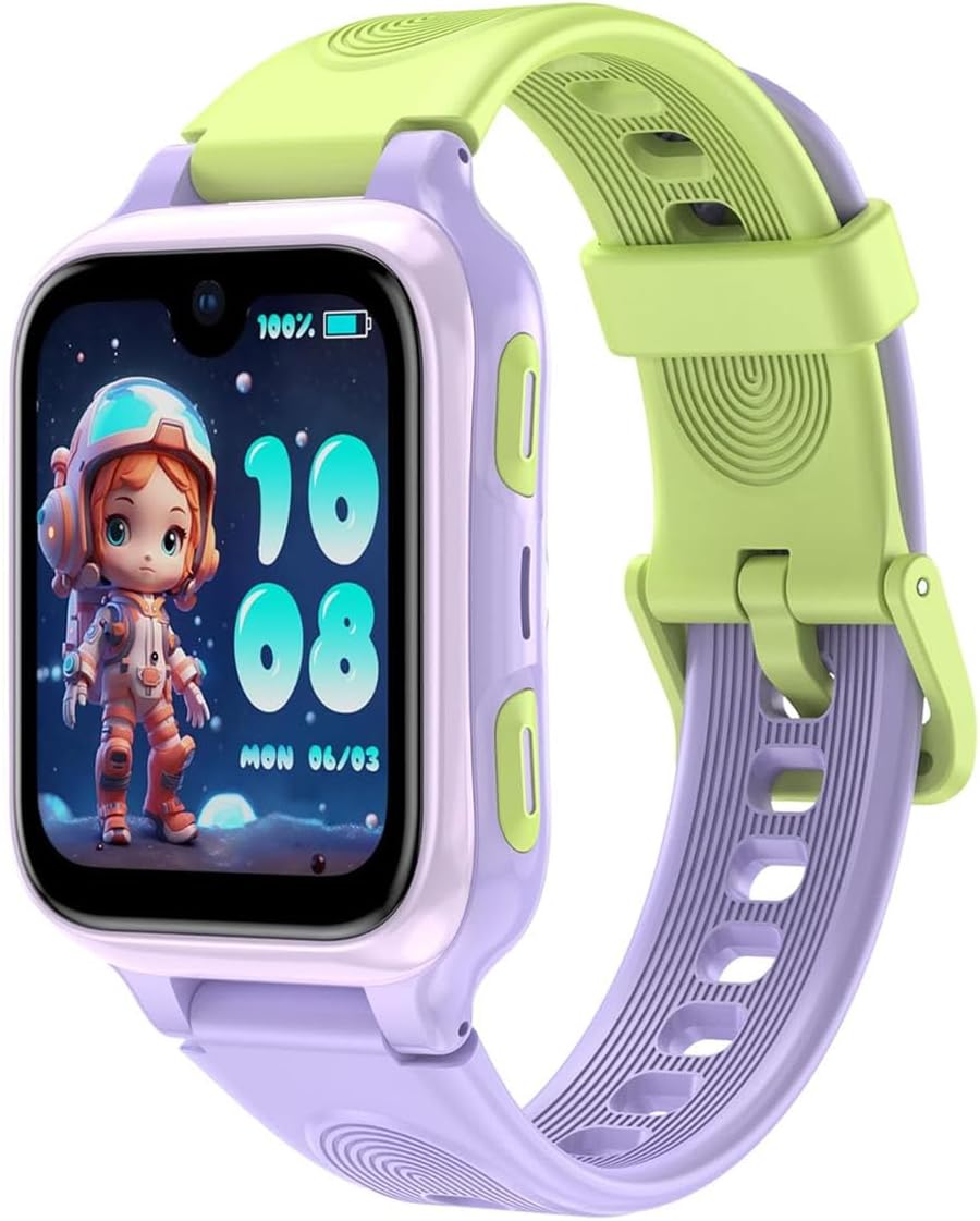 LAGENIO K9 Kid AI Smartwatch with GPS and Phone, AMOLED 4G 1.78'' Kids with Video Call,Alarm,School Mode,IP68 Waterproof Smartwatch for Kids Age 6