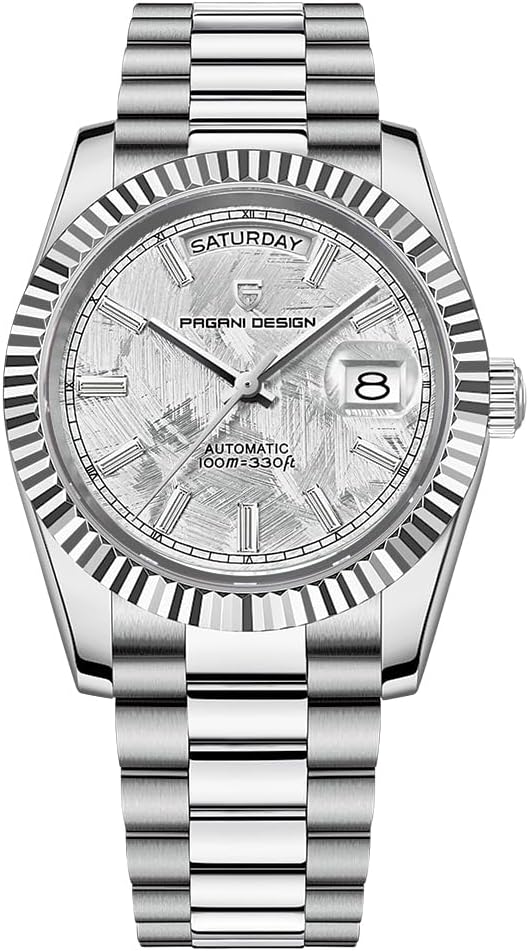 Pagani Design Men's Automatic Watch, Caliber NH36A Mechanical Men Watch DD40 AR Water Resistant Sapphire Crystal 100m Men's Watch 1783
