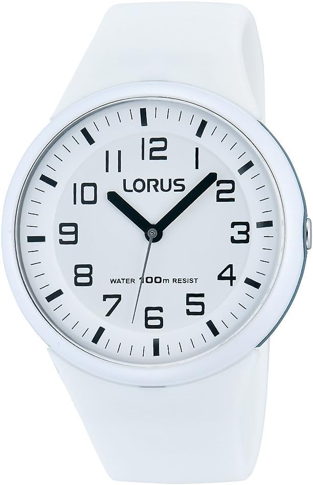 Lorus Ladies Stainless Steel Plastic Silicone Band Watch