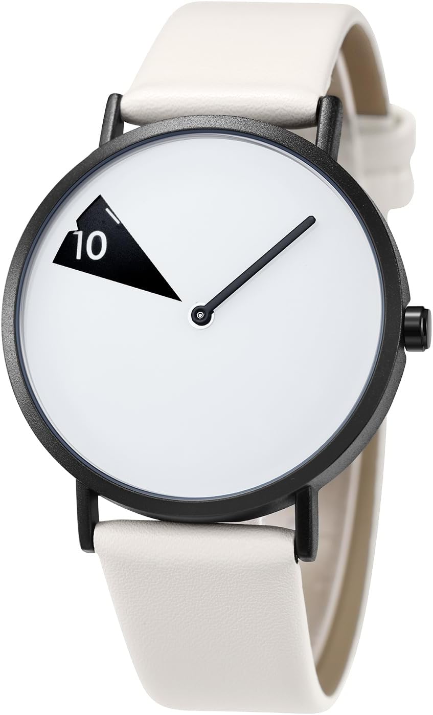 SHENGKE Women Minimalist Watch Ultra Thin Leather Band Fashion Creative Waterproof Watch