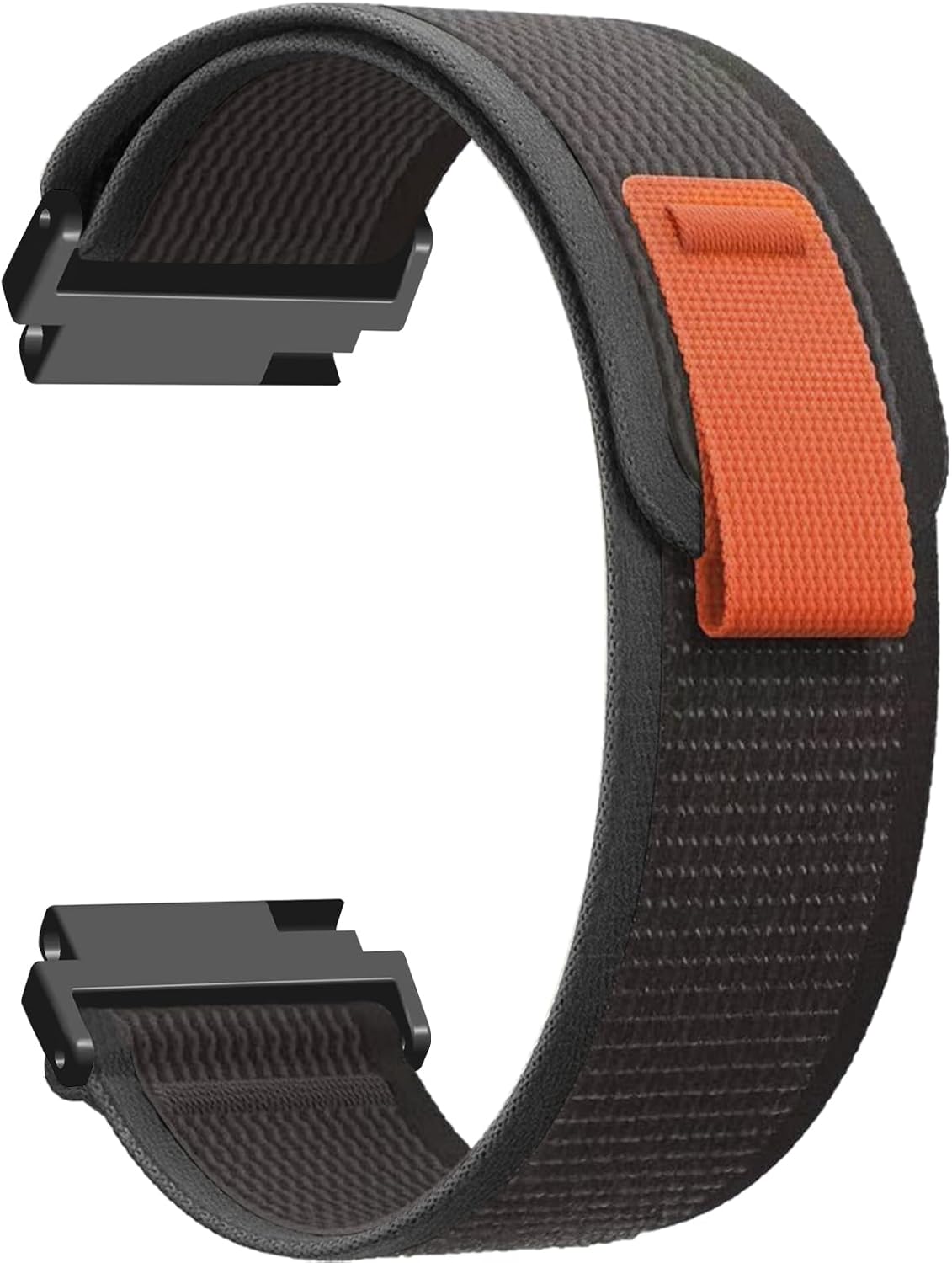 22 mm Strap for IDW13 / IDW19 Smartwatch, Elastic Nylon lc Adjustable Soft Breathable Replacement Straps Strap for IDW13 / IDW19 Smartwatch - Black & Grey