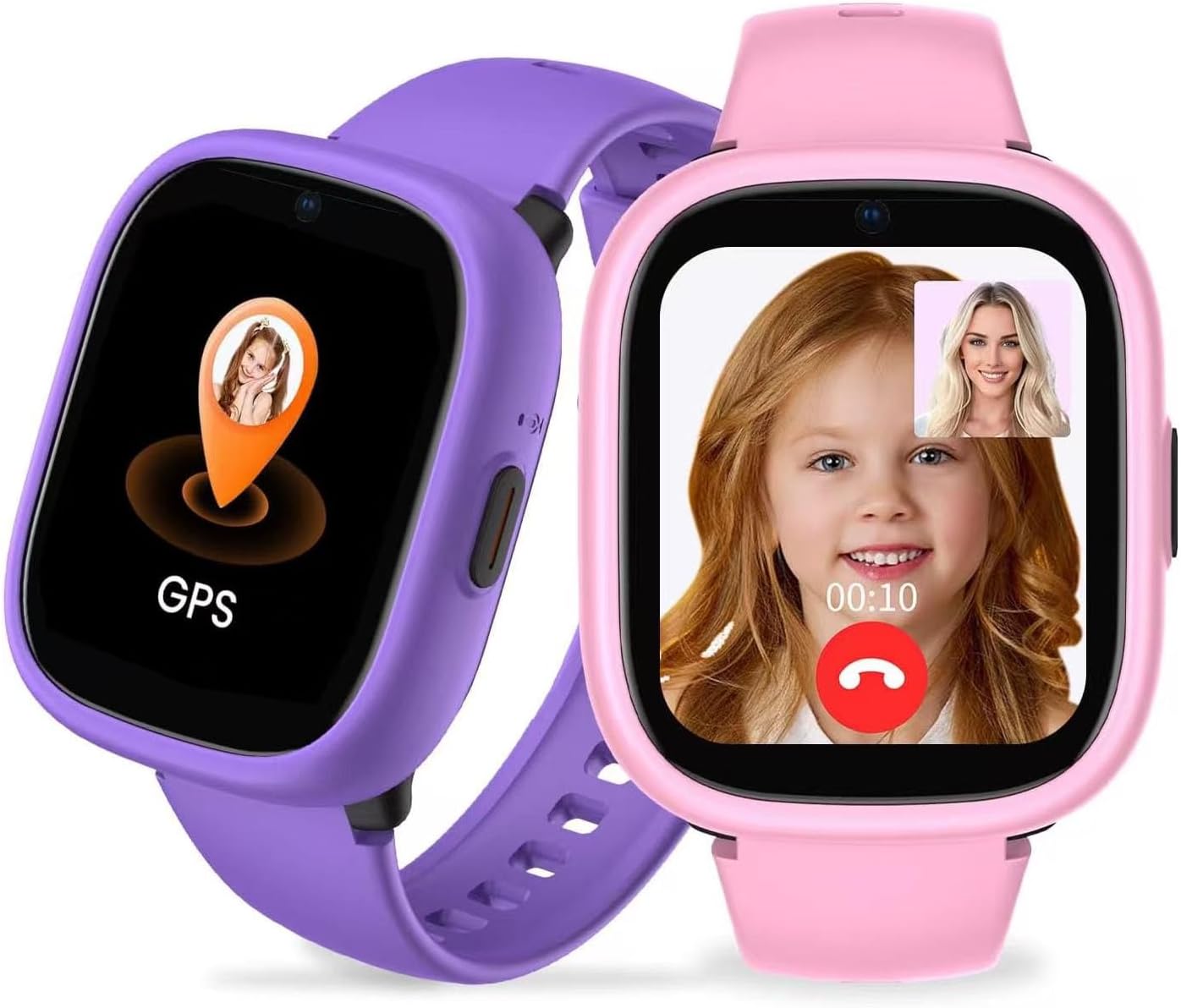 LAGENIO K3 Smart Watch for children with GPS and phone, 1.7" HD 4G smartwatch for children with video call, WiFi, SOS, music, alarm clock, school mode, IP68, waterproof – Smart Watch for kids