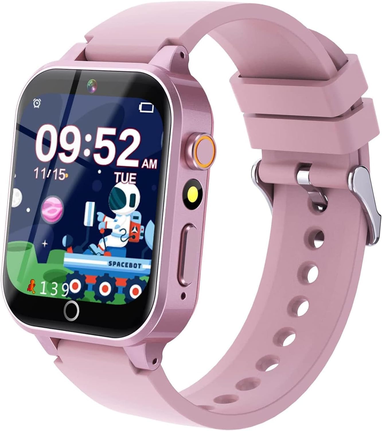 Smartwatch for Children – 26 Games, Calorie Pedometer, Children's Smartwatch Watch with Cameras, Musical, Torch, Alarm Clock, Educational Toys, Birthday Gift for Children [Built-in SD Card]