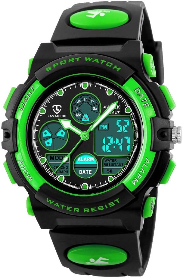 Watches, Children's Watches, Teenagers Outdoor Sports Digital Watches Multifunction Waterproof Digital Watches with LED Lights and Kids Wrist Watches