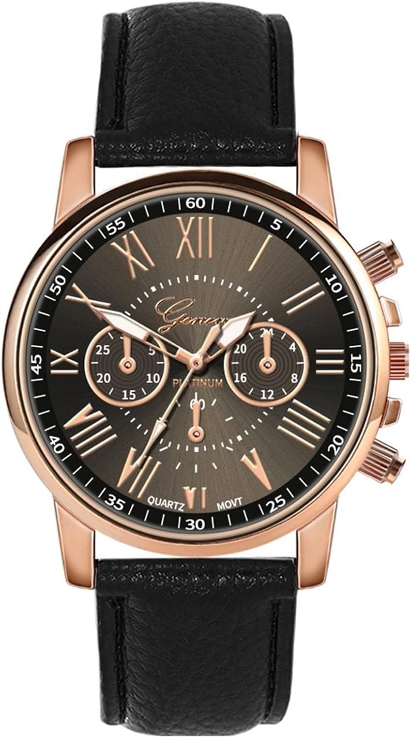Women Analog Quartz Wrist Watch Leather Watch Visual Impai